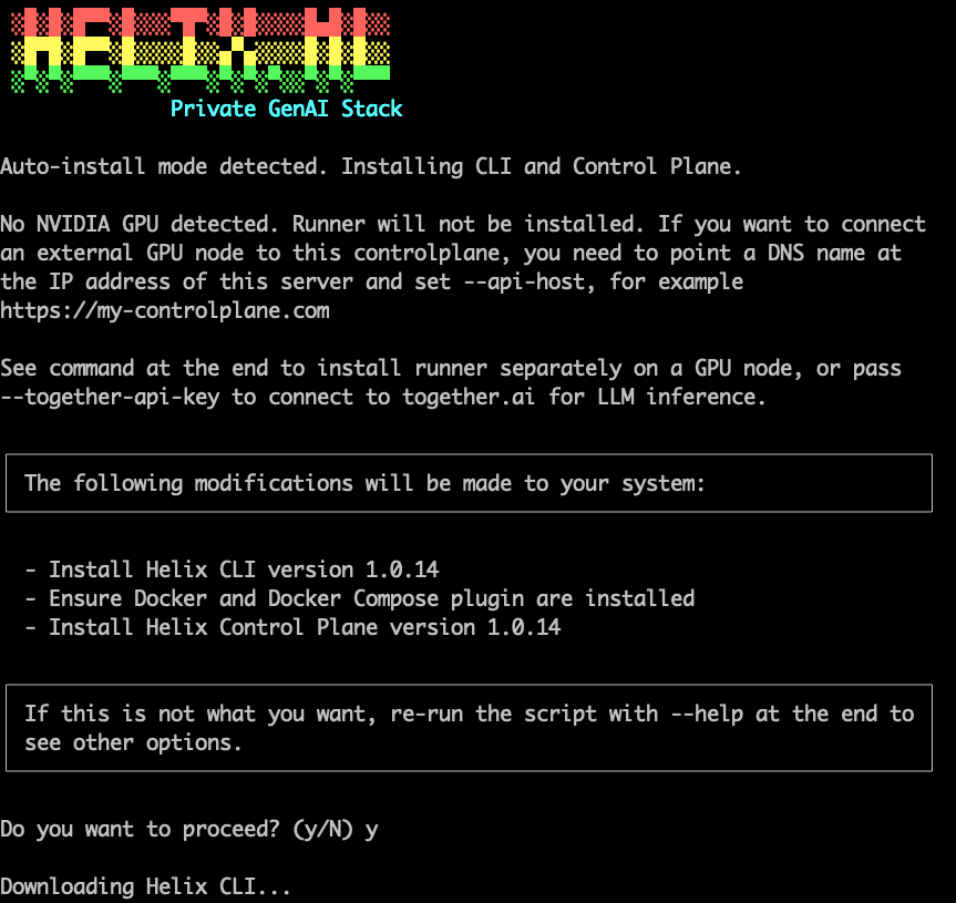 Install Helix Screenshot